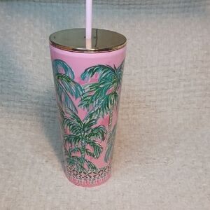 NWOT Lilly Pulitzer Palm Tree Tumbler